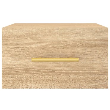 vidaXL Κομοδίνα Επιτοίχια Sonoma Δρυς 35x35x20cm