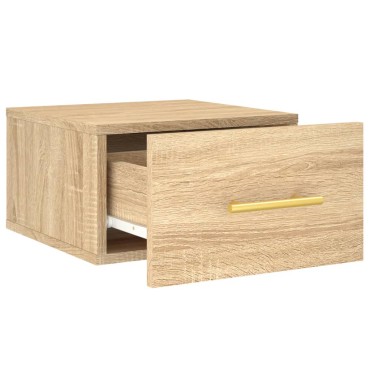 vidaXL Κομοδίνα Επιτοίχια Sonoma Δρυς 35x35x20cm