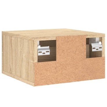 vidaXL Κομοδίνα Επιτοίχια Sonoma Δρυς 35x35x20cm
