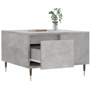 vidaXL Τραπεζάκι Σαλονιού Γκρι Σκυρ. 55x55x36,5cm Επεξεργ. Ξύλο 1 τεμ.