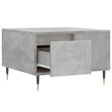 vidaXL Τραπεζάκι Σαλονιού Γκρι Σκυρ. 55x55x36,5cm Επεξεργ. Ξύλο 1 τεμ.