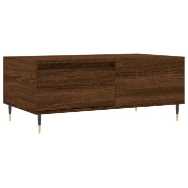 vidaXL Τραπεζάκι Σαλονιού Καφέ Δρυς 90x50x36,5cm Επεξεργασμ. Ξύλο 1 τεμ.