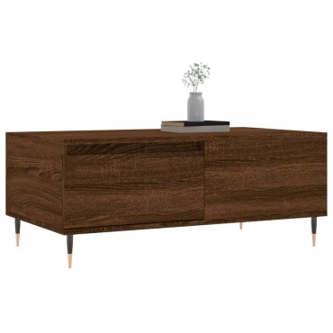 vidaXL Τραπεζάκι Σαλονιού Καφέ Δρυς 90x50x36,5cm Επεξεργασμ. Ξύλο 1 τεμ.