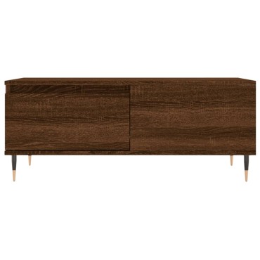 vidaXL Τραπεζάκι Σαλονιού Καφέ Δρυς 90x50x36,5cm Επεξεργασμ. Ξύλο 1 τεμ.