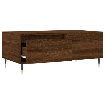vidaXL Τραπεζάκι Σαλονιού Καφέ Δρυς 90x50x36,5cm Επεξεργασμ. Ξύλο 1 τεμ.