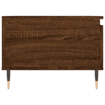 vidaXL Τραπεζάκι Σαλονιού Καφέ Δρυς 90x50x36,5cm Επεξεργασμ. Ξύλο 1 τεμ.