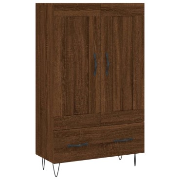 vidaXL Ντουλάπα Καφέ Δρυς 69,5x31x115cm από Επεξεργασμένο Ξύλο 1 τεμ.