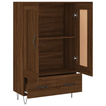 vidaXL Ντουλάπα Καφέ Δρυς 69,5x31x115cm από Επεξεργασμένο Ξύλο 1 τεμ.