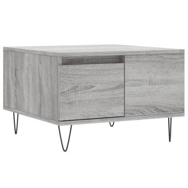 vidaXL Τραπεζάκι Σαλονιού Γκρι Sonoma 55x55x36,5cm Επεξεργασμένο Ξύλο 1 τεμ.