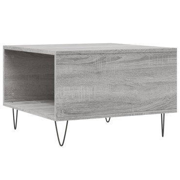 vidaXL Τραπεζάκι Σαλονιού Γκρι Sonoma 55x55x36,5cm Επεξεργασμένο Ξύλο 1 τεμ.