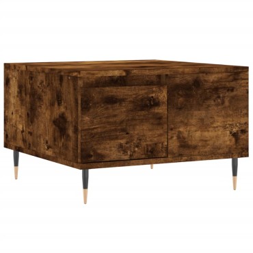 vidaXL Τραπεζάκι Σαλονιού Καπνιστή Δρυς 55x55x36,5cm Επεξεργασμ. Ξύλο 1 τεμ.