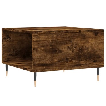 vidaXL Τραπεζάκι Σαλονιού Καπνιστή Δρυς 55x55x36,5cm Επεξεργασμ. Ξύλο 1 τεμ.