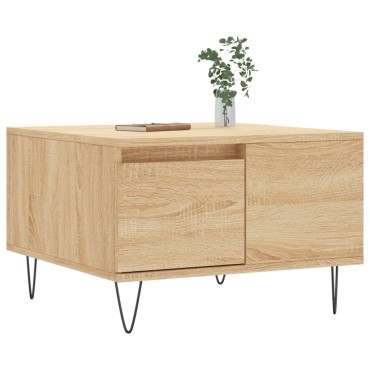 vidaXL Τραπεζάκι Σαλονιού Sonoma Δρυς 55x55x36,5cm Επεξεργασμένο Ξύλο 1 τεμ.
