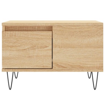 vidaXL Τραπεζάκι Σαλονιού Sonoma Δρυς 55x55x36,5cm Επεξεργασμένο Ξύλο 1 τεμ.