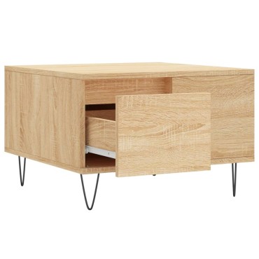 vidaXL Τραπεζάκι Σαλονιού Sonoma Δρυς 55x55x36,5cm Επεξεργασμένο Ξύλο 1 τεμ.