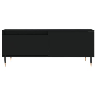 vidaXL Τραπεζάκι Σαλονιού Μαύρο 90x50x36,5cm Επεξεργασμ. Ξύλο 1 τεμ.