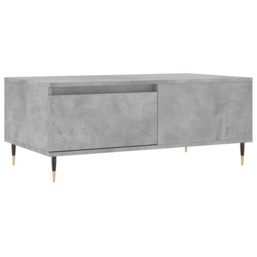 vidaXL Τραπεζάκι Σαλονιού Γκρι Σκυροδ. 90x50x36,5cm Επεξεργ. Ξύλο 1 τεμ.
