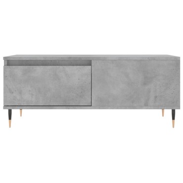 vidaXL Τραπεζάκι Σαλονιού Γκρι Σκυροδ. 90x50x36,5cm Επεξεργ. Ξύλο 1 τεμ.