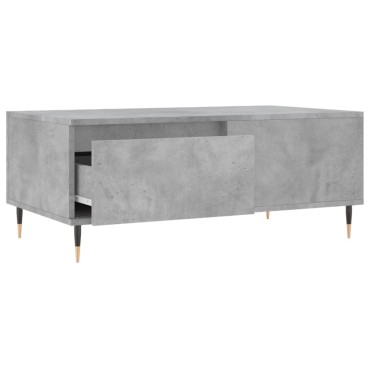 vidaXL Τραπεζάκι Σαλονιού Γκρι Σκυροδ. 90x50x36,5cm Επεξεργ. Ξύλο 1 τεμ.