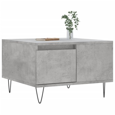 vidaXL Τραπεζάκι Σαλονιού Γκρι Σκυρ. 55x55x36,5cm Επεξεργ. Ξύλο 1 τεμ.