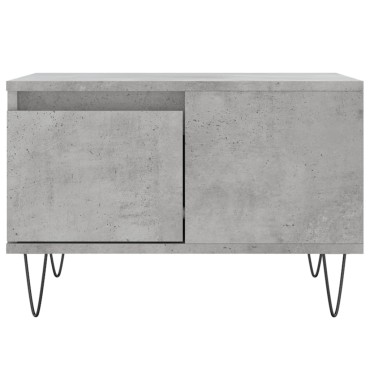 vidaXL Τραπεζάκι Σαλονιού Γκρι Σκυρ. 55x55x36,5cm Επεξεργ. Ξύλο 1 τεμ.
