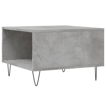 vidaXL Τραπεζάκι Σαλονιού Γκρι Σκυρ. 55x55x36,5cm Επεξεργ. Ξύλο 1 τεμ.