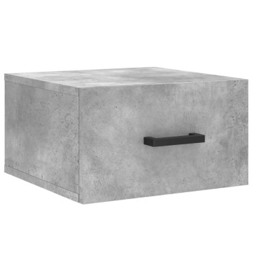 vidaXL Κομοδίνο Επιτοίχιο Γκρι Σκυροδέματος 35x35x20cm 1 τεμ.