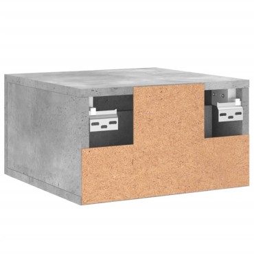 vidaXL Κομοδίνο Επιτοίχιο Γκρι Σκυροδέματος 35x35x20cm 1 τεμ.