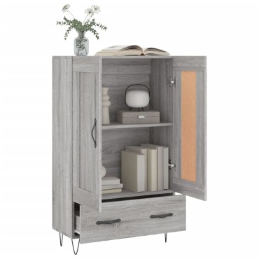 vidaXL Ντουλάπα Γκρι Sonoma 69,5x31x115cm από Επεξεργασμένο Ξύλο 1 τεμ.