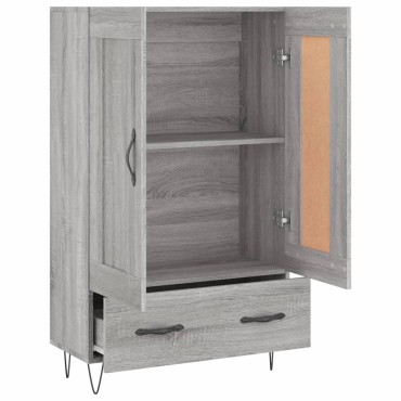 vidaXL Ντουλάπα Γκρι Sonoma 69,5x31x115cm από Επεξεργασμένο Ξύλο 1 τεμ.