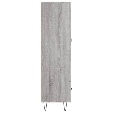 vidaXL Ντουλάπα Γκρι Sonoma 69,5x31x115cm από Επεξεργασμένο Ξύλο 1 τεμ.