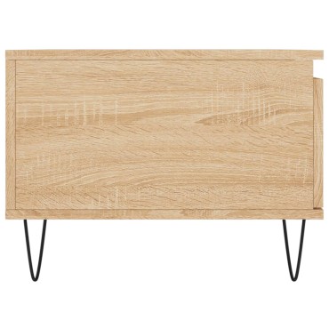 vidaXL Τραπεζάκι Σαλονιού Sonoma Δρυς 90x50x36,5cm Επεξεργασμ. Ξύλο 1 τεμ.