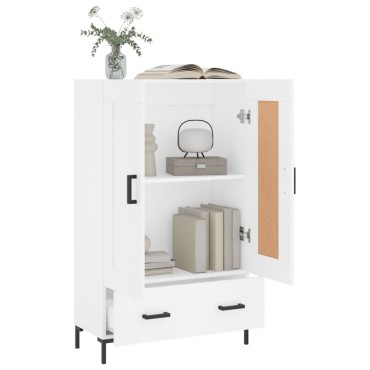 vidaXL Ντουλάπα Λευκή 69,5x31x115cm από Επεξεργασμένο Ξύλο 1 τεμ.