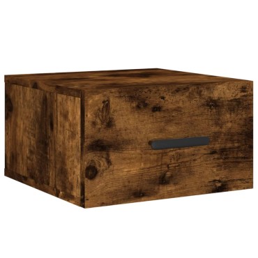 vidaXL Κομοδίνο Επιτοίχιο Καπνιστή Δρυς 35x35x20cm 1 τεμ.