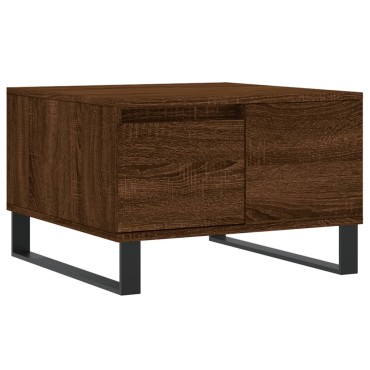 vidaXL Τραπεζάκι Σαλονιού Καφέ Δρυς 55x55x36,5cm Επεξεργασμένο Ξύλο 1 τεμ.