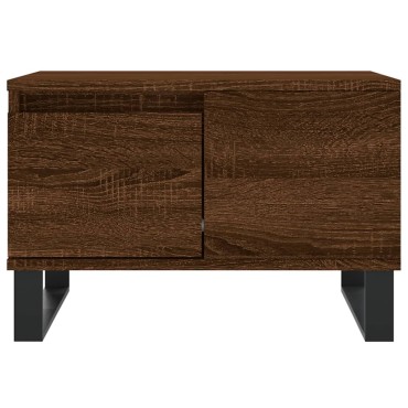 vidaXL Τραπεζάκι Σαλονιού Καφέ Δρυς 55x55x36,5cm Επεξεργασμένο Ξύλο 1 τεμ.
