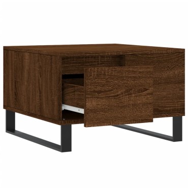 vidaXL Τραπεζάκι Σαλονιού Καφέ Δρυς 55x55x36,5cm Επεξεργασμένο Ξύλο 1 τεμ.