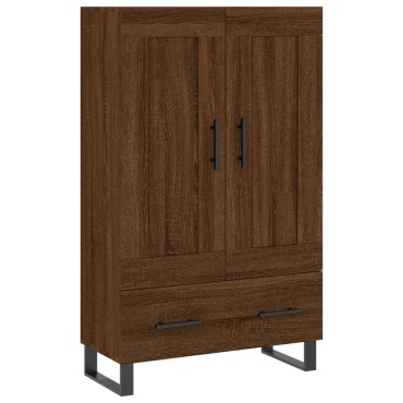 vidaXL Ντουλάπα Καφέ Δρυς 69,5x31x115cm από Επεξεργασμένο Ξύλο 1 τεμ.