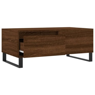 vidaXL Τραπεζάκι Σαλονιού Καφέ Δρυς 90x50x36,5cm Επεξεργασμ. Ξύλο 1 τεμ.