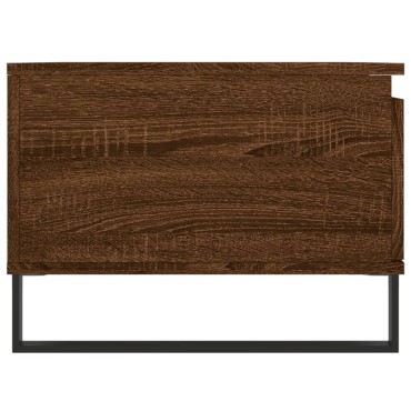vidaXL Τραπεζάκι Σαλονιού Καφέ Δρυς 90x50x36,5cm Επεξεργασμ. Ξύλο 1 τεμ.