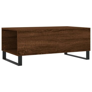 vidaXL Τραπεζάκι Σαλονιού Καφέ Δρυς 90x50x36,5cm Επεξεργασμ. Ξύλο 1 τεμ.