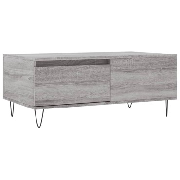 vidaXL Τραπεζάκι Σαλονιού Γκρι Sonoma 90x50x36,5cm Επεξεργασμένο Ξύλο 1 τεμ.