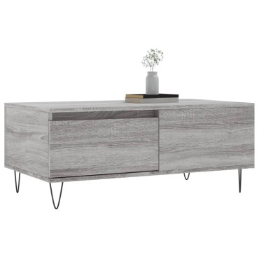 vidaXL Τραπεζάκι Σαλονιού Γκρι Sonoma 90x50x36,5cm Επεξεργασμένο Ξύλο 1 τεμ.