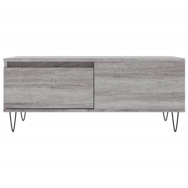 vidaXL Τραπεζάκι Σαλονιού Γκρι Sonoma 90x50x36,5cm Επεξεργασμένο Ξύλο 1 τεμ.