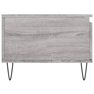 vidaXL Τραπεζάκι Σαλονιού Γκρι Sonoma 90x50x36,5cm Επεξεργασμένο Ξύλο 1 τεμ.