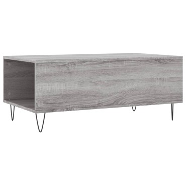 vidaXL Τραπεζάκι Σαλονιού Γκρι Sonoma 90x50x36,5cm Επεξεργασμένο Ξύλο 1 τεμ.