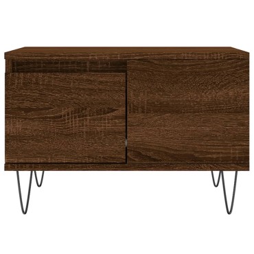 vidaXL Τραπεζάκι Σαλονιού Καφέ Δρυς 55x55x36,5cm Επεξεργασμένο Ξύλο 1 τεμ.