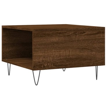 vidaXL Τραπεζάκι Σαλονιού Καφέ Δρυς 55x55x36,5cm Επεξεργασμένο Ξύλο 1 τεμ.
