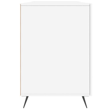 vidaXL Γραφείο Γυαλιστερό Λευκό 140x50x75cm Επεξεργασμένο Ξύλο 1 τεμ.