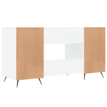 vidaXL Γραφείο Γυαλιστερό Λευκό 140x50x75cm Επεξεργασμένο Ξύλο 1 τεμ.